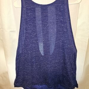 Victoria's Secret Navy Blue Heather Racerback Tank Top